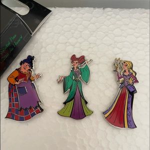 Three Disney Hocus Pocus Sanderson Sisters Collector Pins